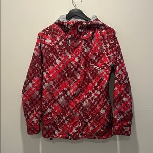 Volcom Red and White Ski Jacket